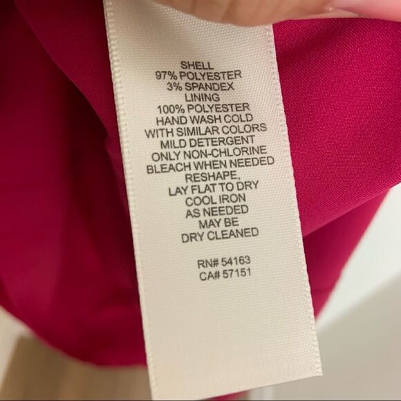 NWT Eliza J Fuschia Pouf Sleeve Dress - Picture 7 of 8